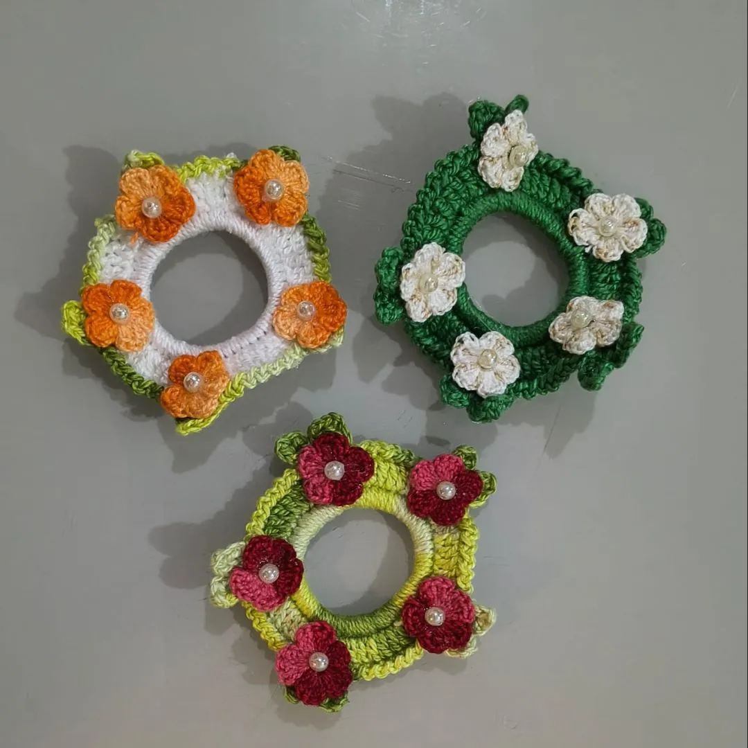 Xuxinha de cabelo em crochê - kit 6 unidades - foto 3