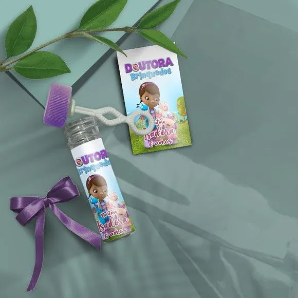 Bolha de Sabão - Doutora Brinquedo Personalizado - artesanato de Mi Papelaria Criativa