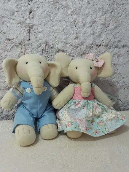 Elefante de tecido - foto 3