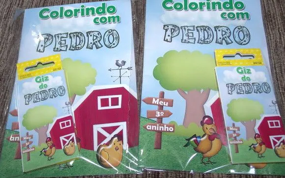 Kit Colorir Fazendinha - artesanato de PAPCRIE