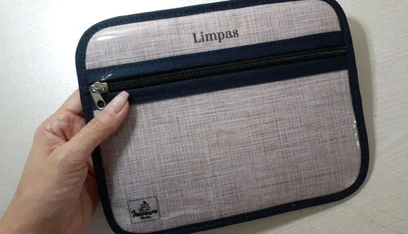 Case porta máscaras dupla face - cinza - feito à mão por Innovare Studio