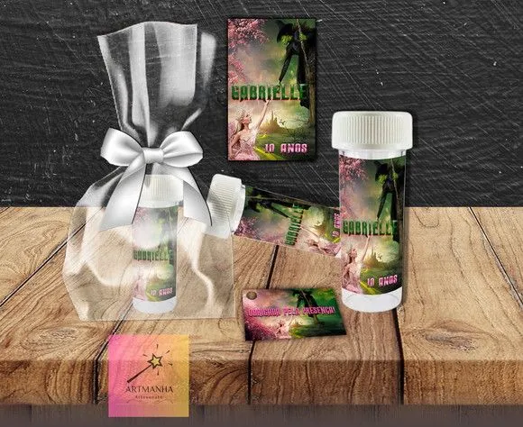 Bolha de Sabão Wicked Personalizada - feito à mão por Artmanha Lembrancinhas