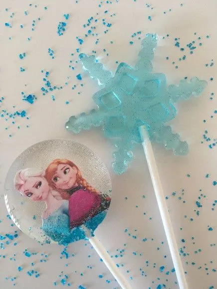 Pirulito Cristal Frozen - feito à mão por Lollipops Cristal