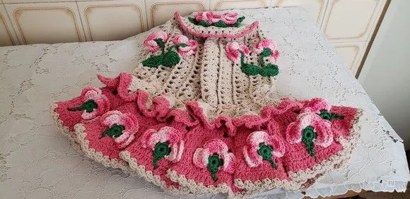 Capa Liquidificador em Crochê - Flores Rosa Mesclado - foto 5