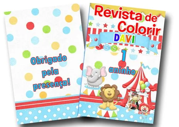 Revista de colorir Circo 14x10