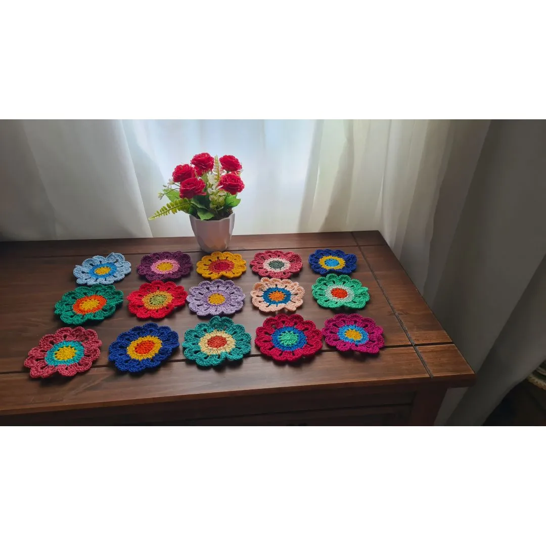 Flores Japonesas em Crochê para Customização (30 Unidades) - foto 3