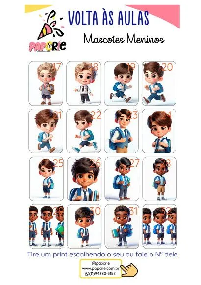 Kit Volta as Aulas Adesivos Etiquetas Escolares Astronauta - foto 3