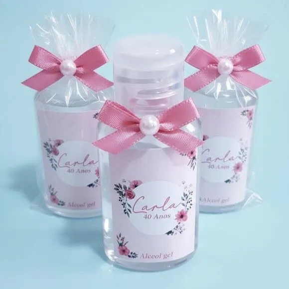 Alcool Gél - Floral - artesanato feito à mão por Mi Papelaria Criativa