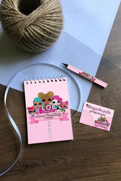 Bloquinho Lol Personalizado - artesanato feito à mão por Mi Papelaria Criativa