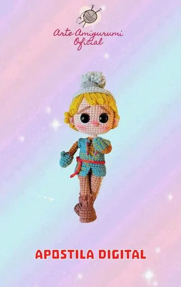 Receita Kristoff Frozen - Amigurumi - artesanato feito à mão por Arte Amigurumi Oficial