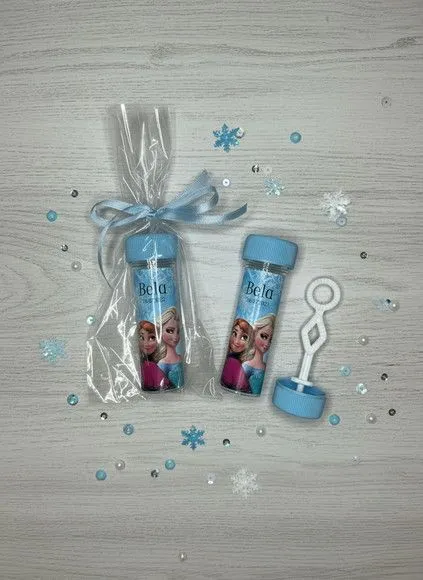 Bolha de Sabão - Frozen Personalizado - artesanato feito à mão por Mi Papelaria Criativa