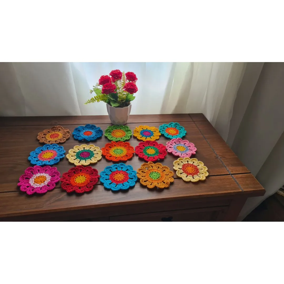 Flores Japonesas em Crochê para Customização (30 Unidades) - foto 2