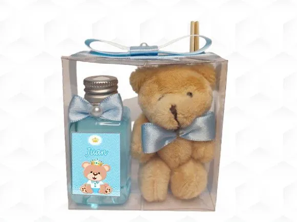 Aromatizador com Ursinho Personalizado - artesanato feito à mão por creativitybynina