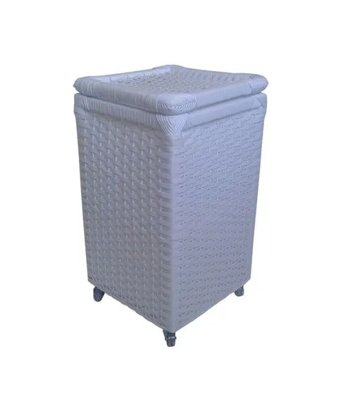 Cesto Roupa Sintét. Branco 40x40x60 RD