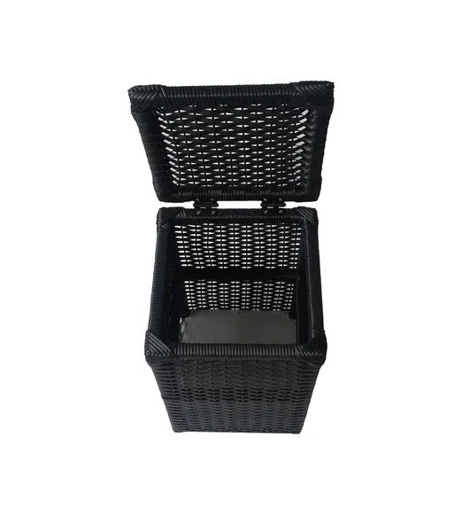 Cesto Roupa Sintético Preto 40x40x70 - foto 2