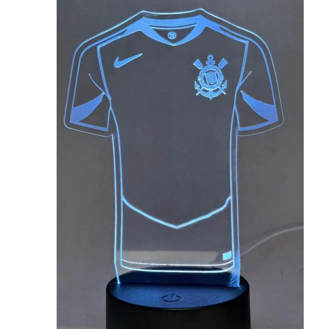Luminária LED Corinthians com Iluminação Multicolorida - foto 4