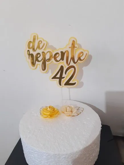 Topo de Bolo de Repente 42 - Camadas - foto 2