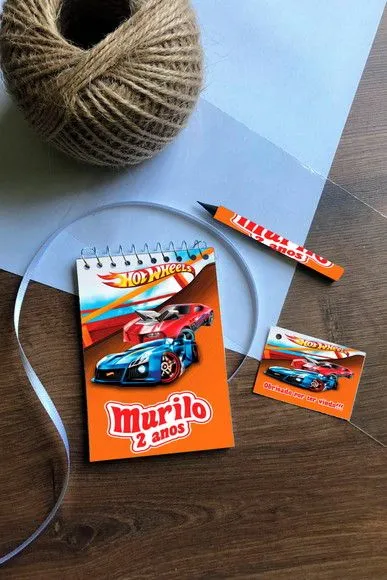 Bloquinho Hotwheels Personalizado - artesanato de Mi Papelaria Criativa