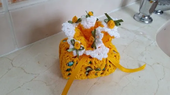 Sachê Porta Sabonete Sunflower Branco - foto 3