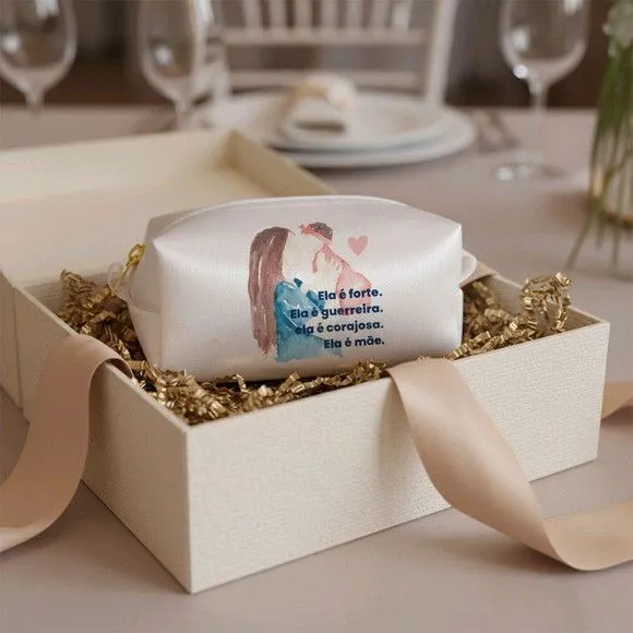 Necessaire Mini Box - Dia das Mães - artesanato feito à mão por Innovare Studio