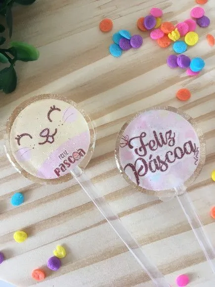 Mini Páscoa - artesanato feito à mão por Lollipops Cristal
