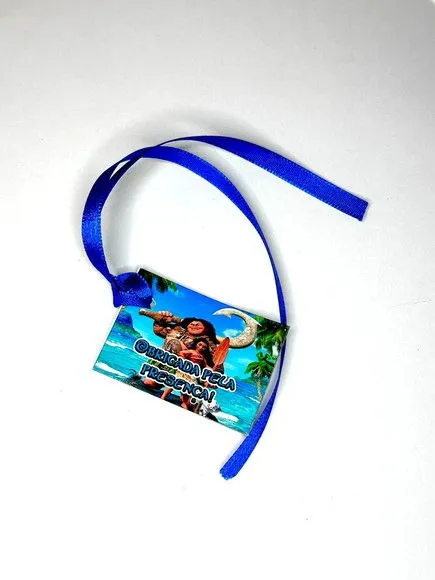 Tag Moana Personalizada - feito à mão por Mi Papelaria Criativa