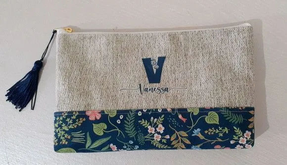 Necessaire G personalizada - floral verde - foto 2