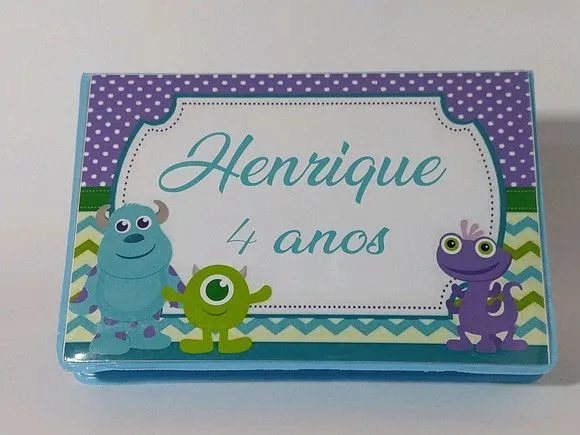 Estojo de Pintura Monstros Sa Personalizado - foto 2
