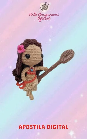 Receita Princesa Moana Amigurumi