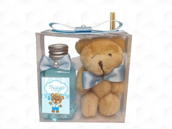 Aromatizador com Ursinho Personalizado - artesanato feito à mão por creativitybynina