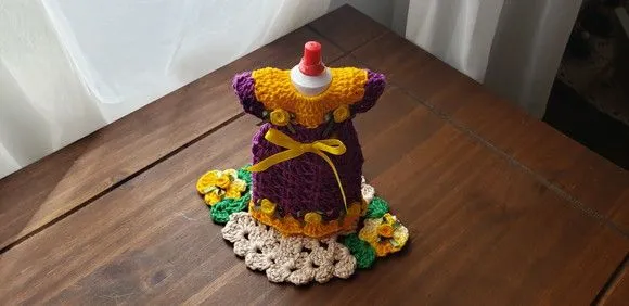 Capa para Adoçante Vestidinho Amarelo com Uva - foto 3