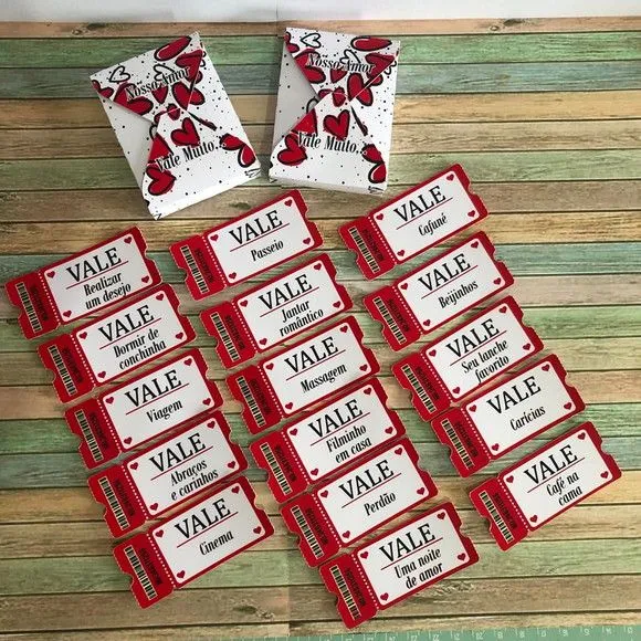 Vales do Amor, Tickets do Amor, Presente Dia dos Namorados - foto 4