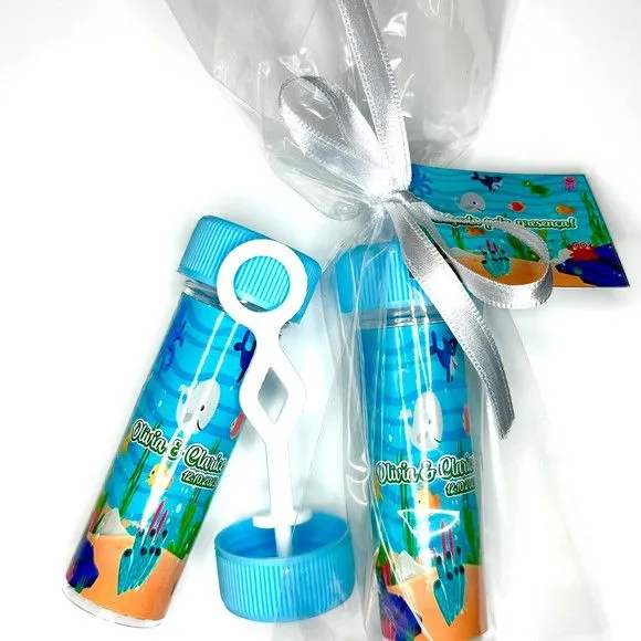 Bolinha de Sabão Fundo do Mar Personalizada - artesanato feito à mão por Mi Papelaria Criativa