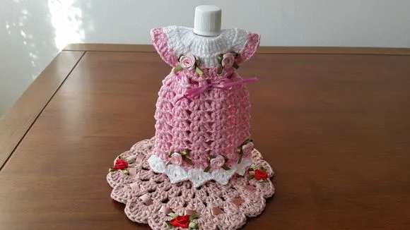 Capa para Adoçante - Vestidinho Barbie Rosa - foto 2