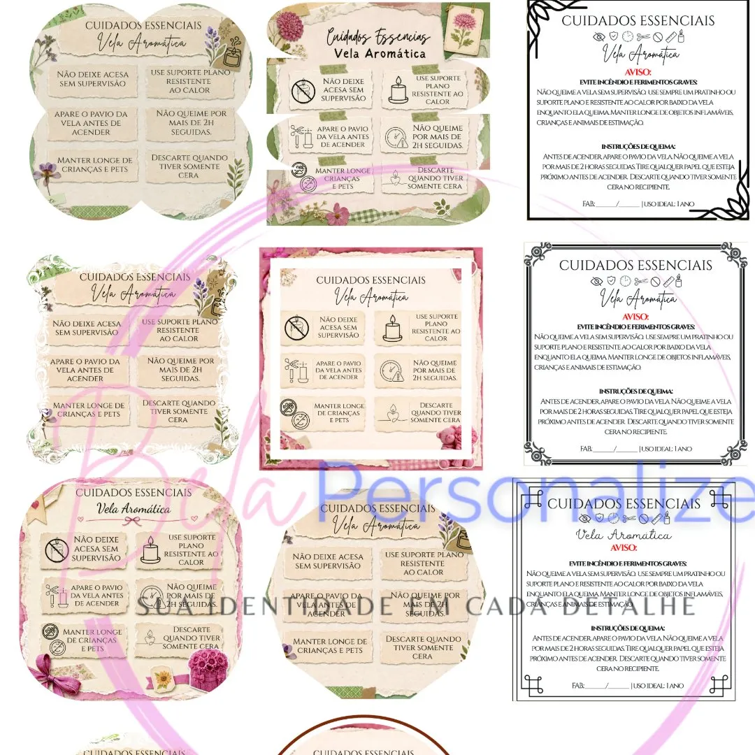 Frases Cuidados Velas Png Arte Digital - foto 3