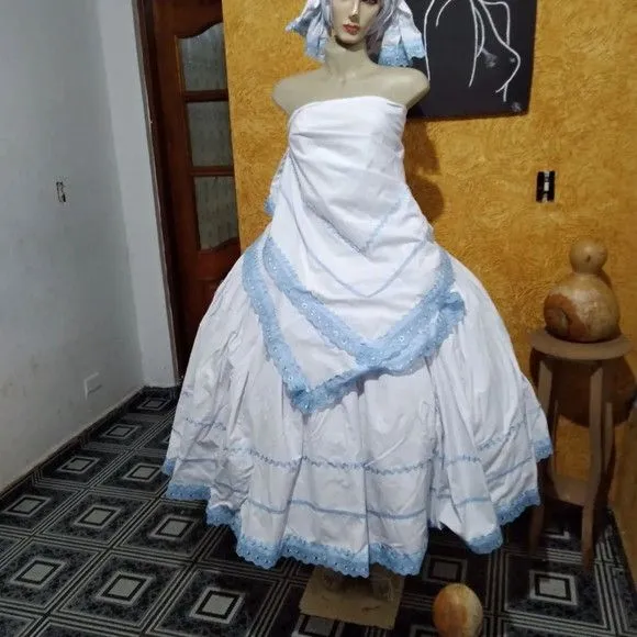 Baiana Branca com Azul - foto 2