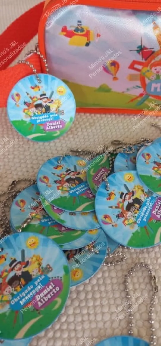 Tags Personalizadas com Correntinha - artesanato feito à mão por JeL Mimos Personalizados
