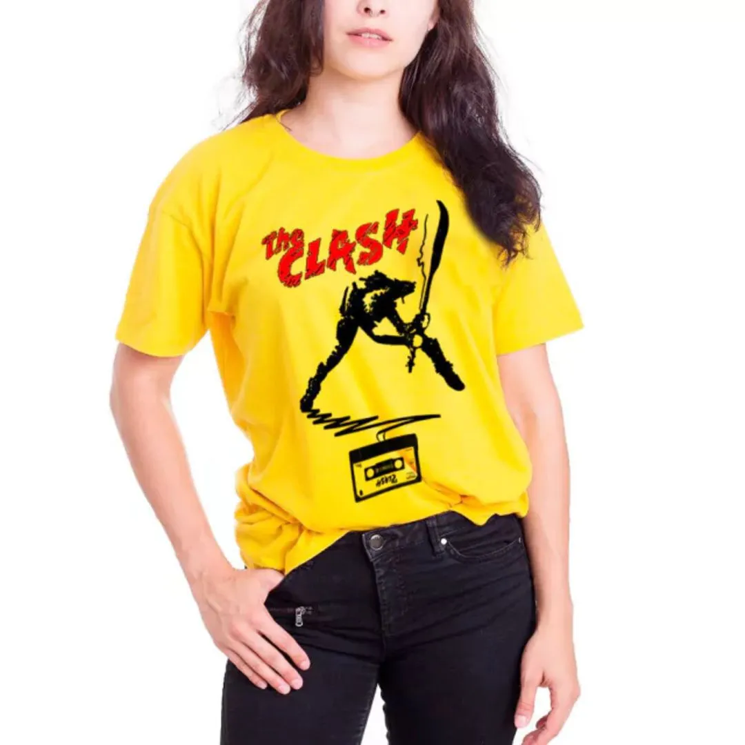 Camiseta The Clash, banda clássica anos 80, estampa exclusiva cores variadas tamanhos unisex - foto 2