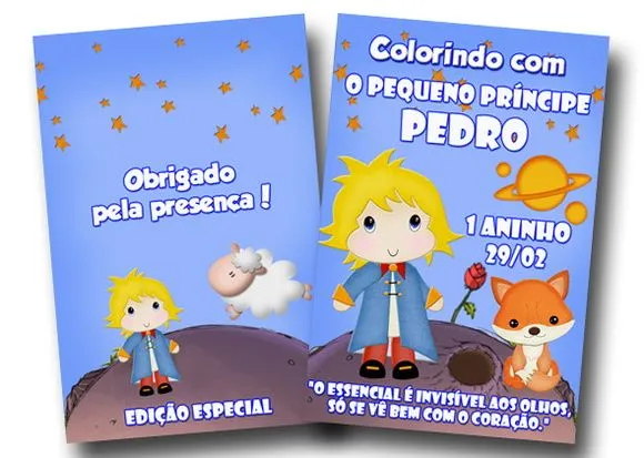 revista colorir pequeno príncipe 14x10