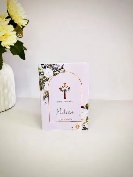 Mini Livro de Orações 7x10 - artesanato de Fina Essência Papelaria Personalizada