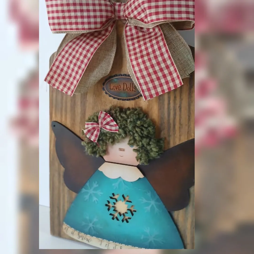 Tábua Decoração Anjo Natal - foto 2
