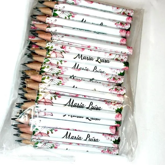 Mini Lápis Floral Personalizado - foto 2