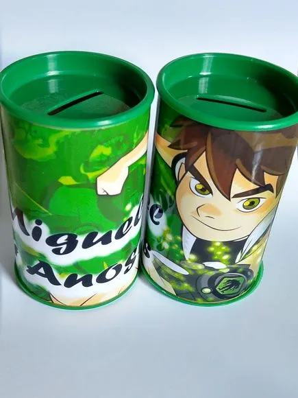 Cofres Ben 10 Personalizados - artesanato feito à mão por Mi Papelaria Criativa