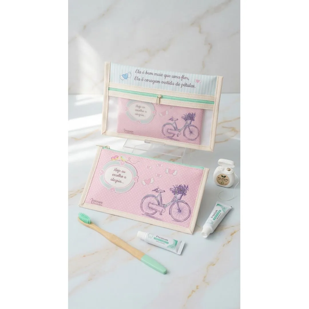 Necessaire Kit Higiene Bucal Personalizada | Coragem Vestida de Pétalas - foto 3