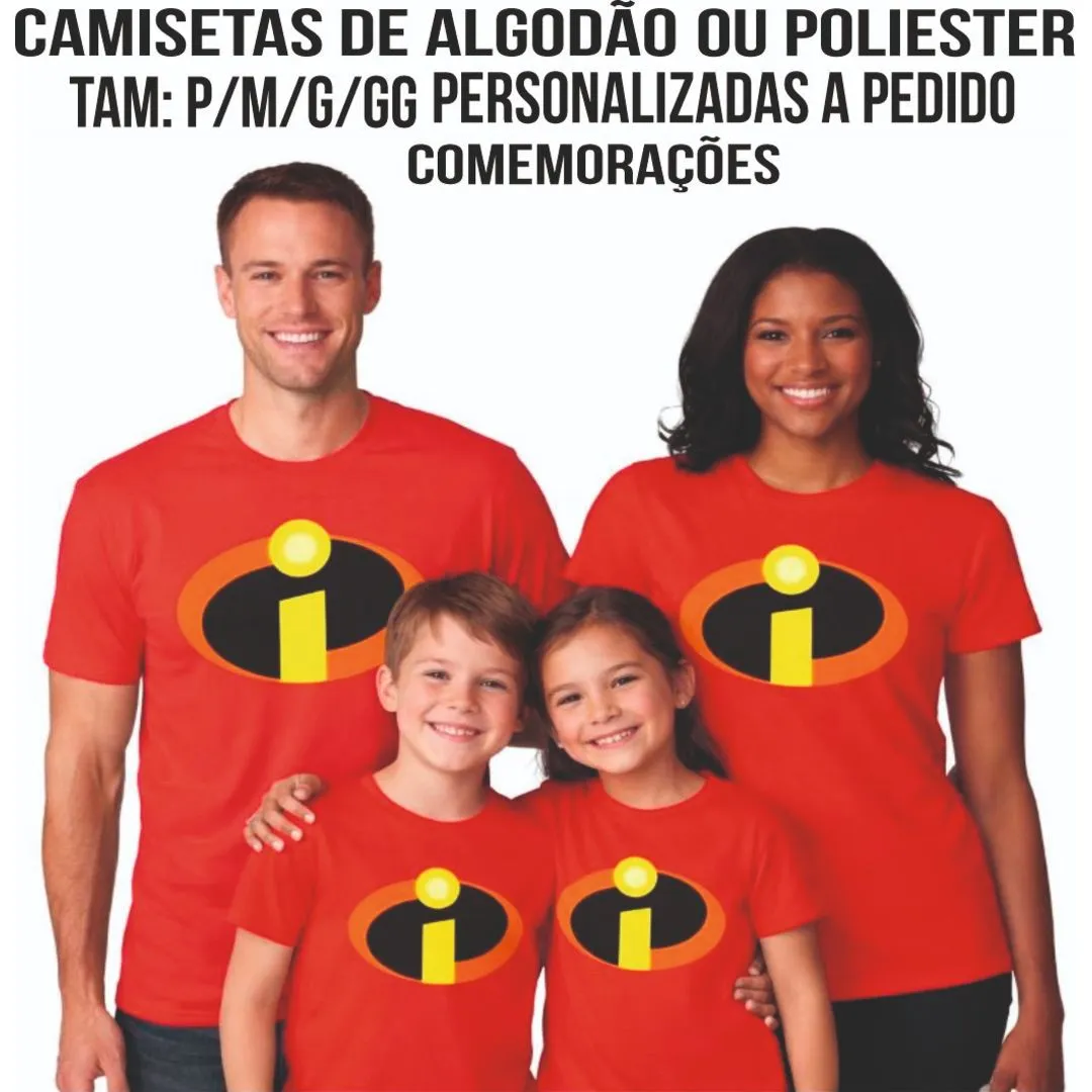Camisetas Comemorativas de Algodão ou Poliéster todos tamanhos e cores - Personalizadas (Frente) a Pedido do Cliente - foto 2