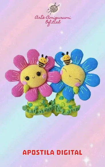 Receita Florzinhas - Amigurumi - artesanato feito à mão por Arte Amigurumi Oficial