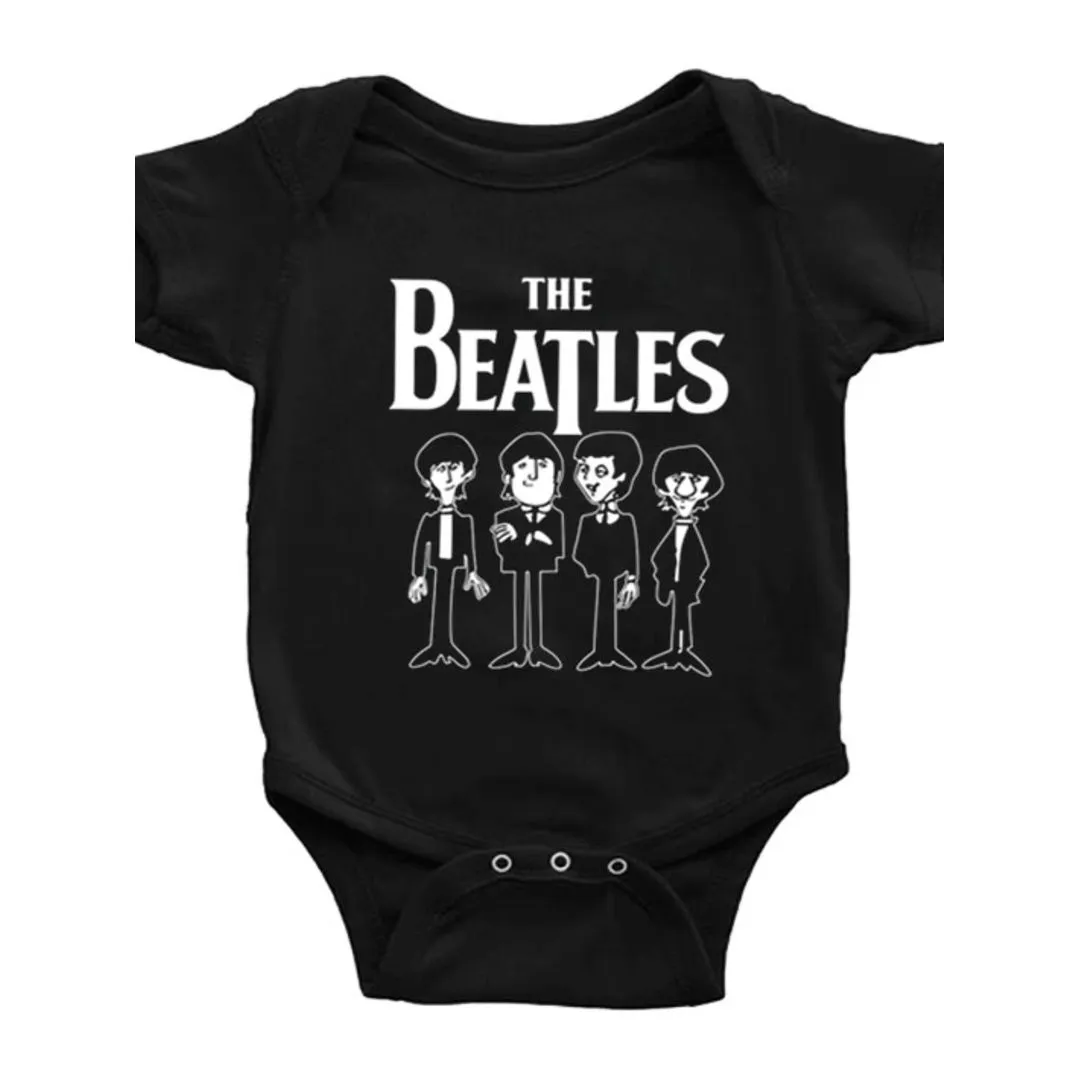Body bebê The Beatles, estampa desenho animado, 100% algodão - foto 2