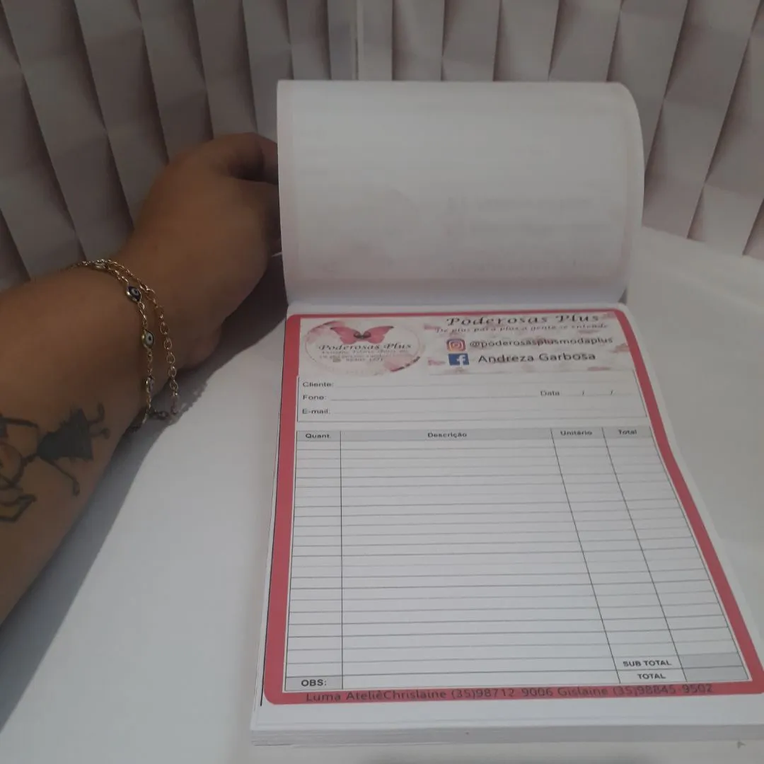 Bloco de pedidos 50 folhas | Personalizados | bloco de orçamento - foto 2