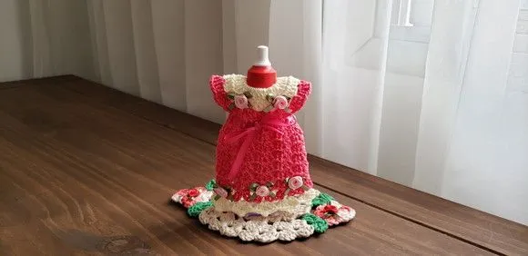 Capa para Adoçante Vestidinho-tulipa Rosa - foto 3