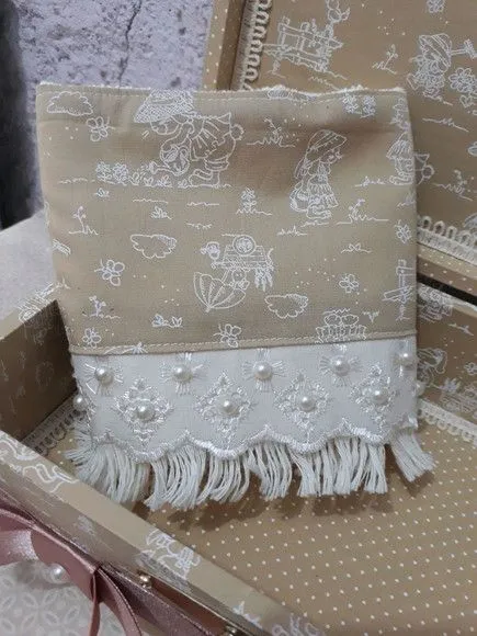 Caixa forrada com toalha decorada - foto 5